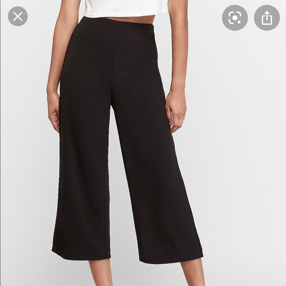 Express High Waisted Cropped Trouser Pant Sz XS